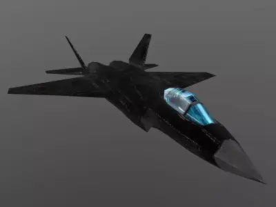 Shenyang J-31 Low-poly 3D model