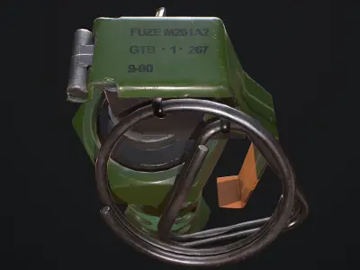 M84 Stun Grenade Low-poly 3D model