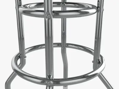 Retro&nbsp;&nbsp;Bar&nbsp;Stool Tall Chair 3D model