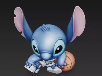 Stitch - basketball 3D print model