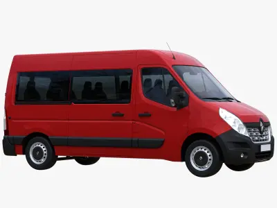 Renault Master L2H2 passenger minibus 3D model