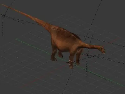 Saltasaurus dinosaur Free 3D model