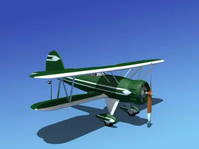 Waco YMF-5 V03 3D model