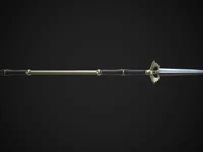Spear and Glaive A5 Low-poly 3D model