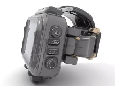 Tactical Smartwatch Model Pack featuring Rugged Design Low-poly 3D model