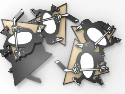 Pittsburgh Penguins Logo Free 3D print model