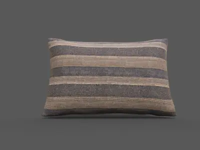 Cushion furniture Low-poly 3D model 2