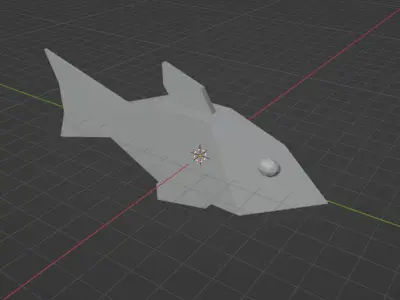 i am just a fish Free low-poly 3D model