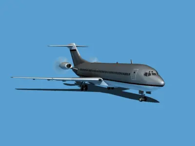 Boeing 7X7-2 Jet Fan V210 3D model