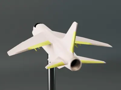 Crusader fighter jet 3D print model