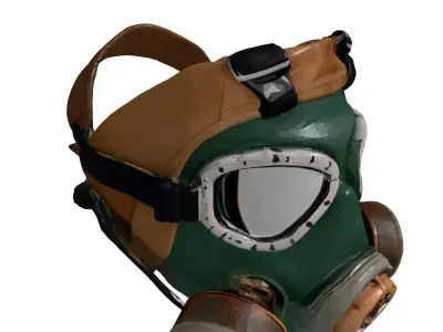 Detailed Military Gas Mask 3D Model 3D model