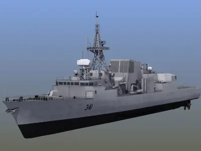 Halifax Class Frigate 3D model