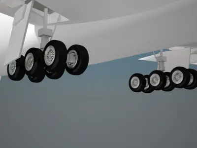 TAM Airlines 777 300 ER 3D model