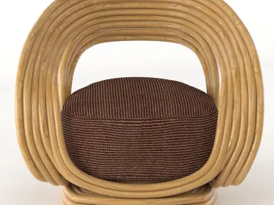 RATTAN CHAIR summer interior Free 3D model