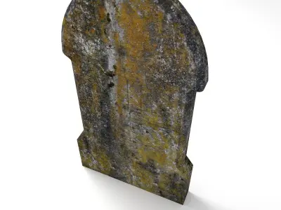 Gravestone 5 Low-poly 3D model