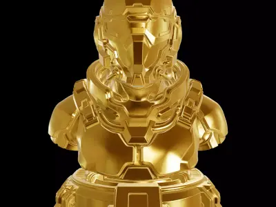 Sci Fi Space Marine Soldier 3D Print Model 3D print model