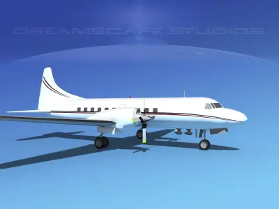 Convair CV-580 Corporate 2 3D model