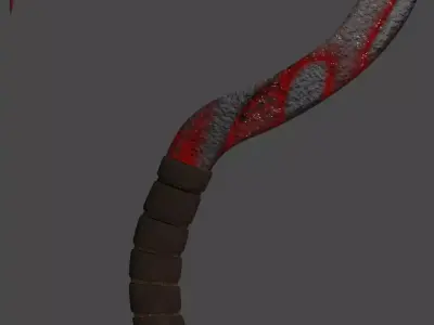 Cronus Sickle - Orange 3D model