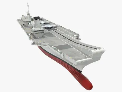 Armed HMS Queen Elizabeth 3D model purchase