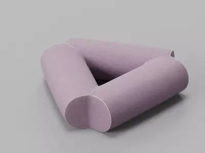 Bench Pod Triple Free 3D model