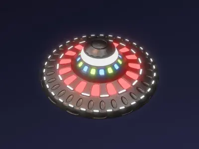 Spacial UFO - OVNI - Space Ship - Flying Saucer 3D model 1 3D model