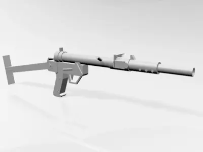 Sten Gun 01 3D model