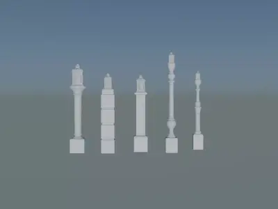 Model Historic Lamp for Interior Design 3D print model