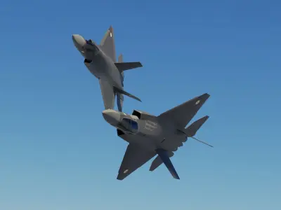 AMCA 5th Gen fighter aircraft 3D model