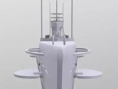 Project 50 U-boat Free 3D model