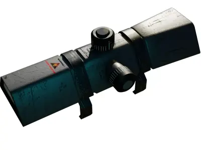 scifi scope Low-poly 3D model