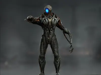 Robot from Lost in Space Low-poly 3D model