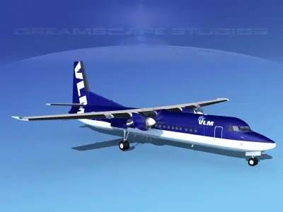 Fokker F-60 VLM 3D model