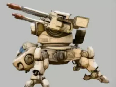 X-7R Heavy Spider Tank 3D model