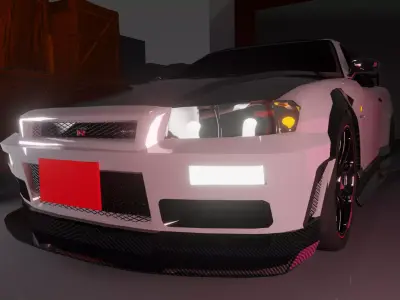 GTR R34 CAR Free 3D model