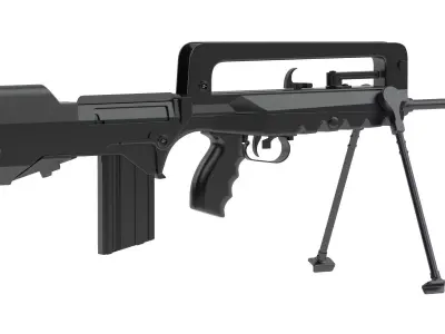 FAMAS airsoft gun 3D model