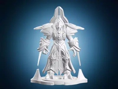 Protoss Zealot Warrior Miniature 3D print model