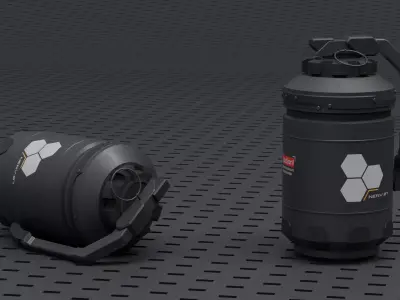 Grenade Game Ready Low-poly 3D model
