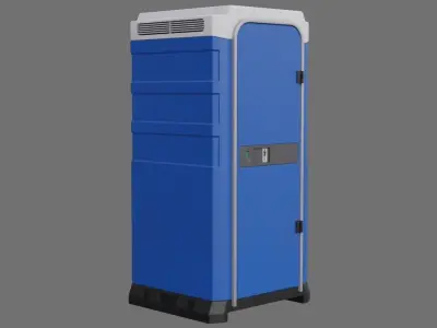 Portable Toilet 2A Low-poly 3D model