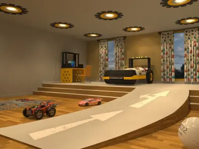 CAT Truck Bedroom 3D model