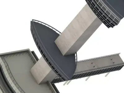 JFK Control Tower 3D model