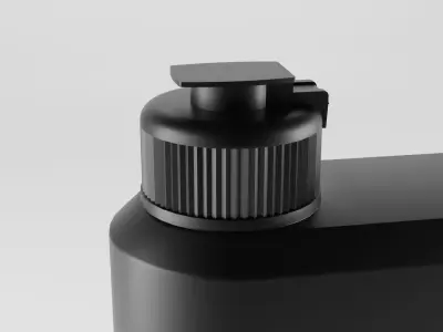 Shampoo Bottle Mockup 3D model