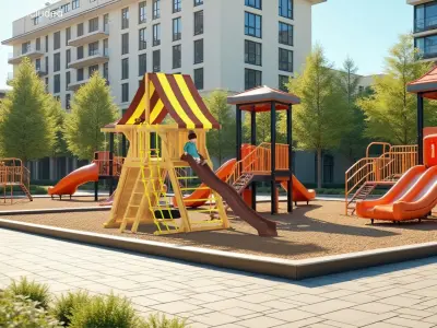 Little Girl on Slide Fur 3D model