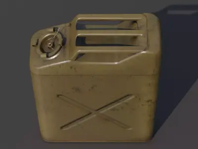 Gasoline tank for jeep Willis 3D model