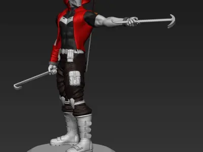Reed hood Owtlaw from Batman DC comics STL file 3D print model