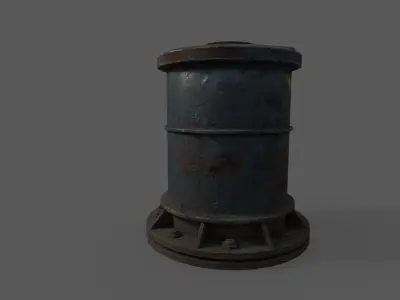 PipeWork Plumbing Damages rusted over time Low-poly 3D model