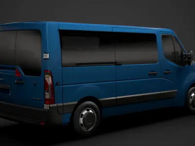 Opel Movano L2H1 WindowVan 2020 3D model