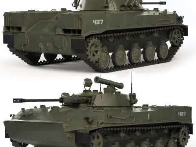 BMD-3 Bakhcha 1990 3D model