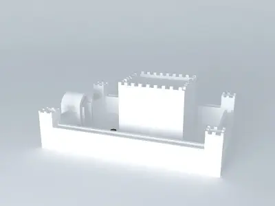Brick castle Free 3D model