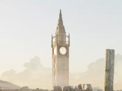 Victorian Clock Tower 3D model