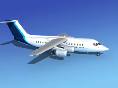 BAe 146-200 Everette Charter 3D model